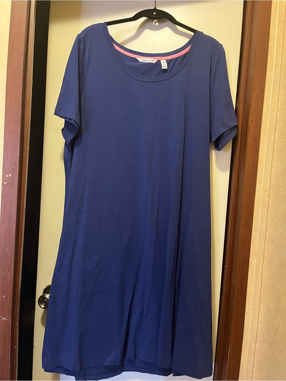 Isaac Mizrahi Live! Essentials Pima Cotton Short Sleeve Dress XL